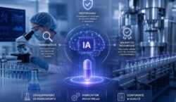 Intelligence artificielle dans l'industrie pharmaceutique pour améliorer la prise de décision tout en garantissant la conformité GxP.